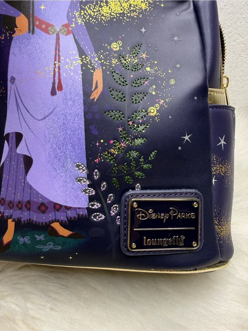 Loungefly Official Disney Parks Wish Asha and Star Mini Backpack